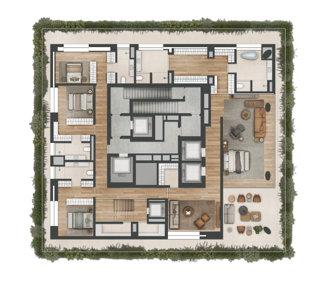 Cobertura Triplex - Andar Inferior